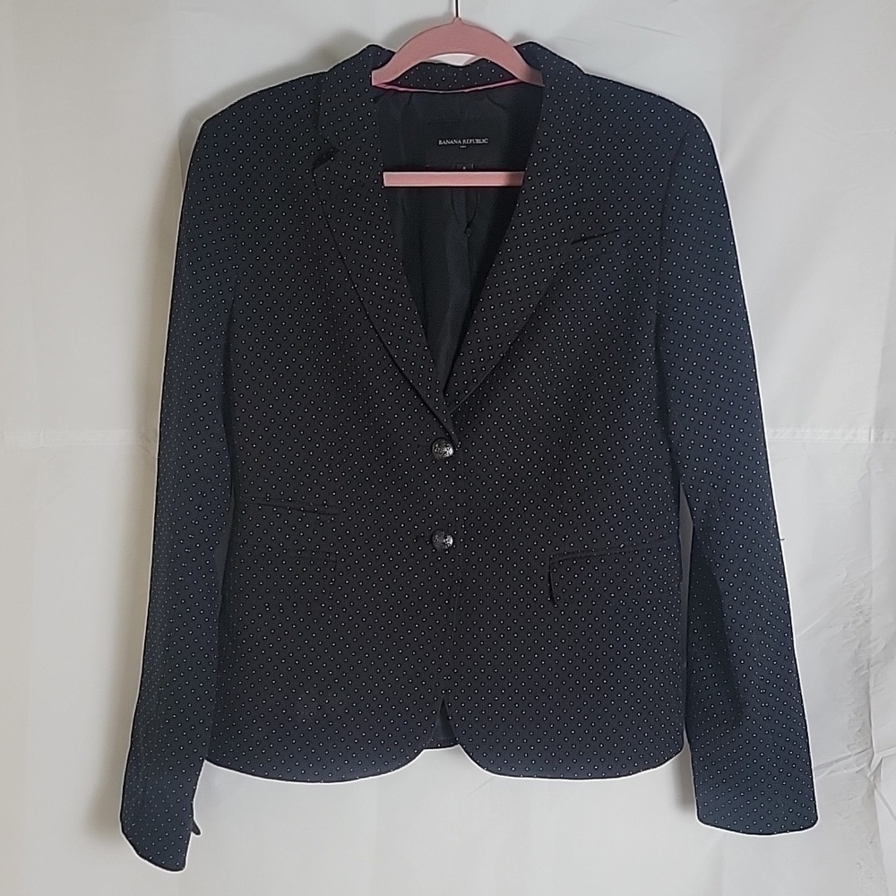 Banana Republic polka dot blazer